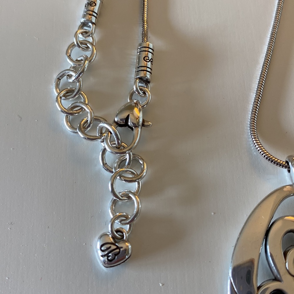 Brighton Scrollwork Silver Adjustable Necklace - image 3